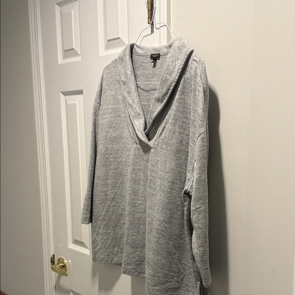 Talbots Light Gray Cowl Neck Sweater